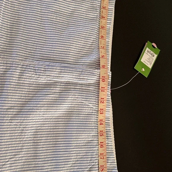 Lilly Pulitzer NWT Colette Skort Bennet Blue Yarn Dyed Seersucker. NWT Size XL - Picture 7 of 8
